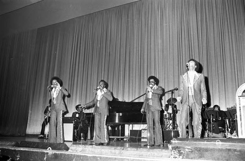 The Miracles performing at KGFJ's Soul Search event, Los Angeles, 1975