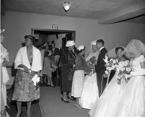 Elmarie Child's Wedding, Los Angeles, 1957