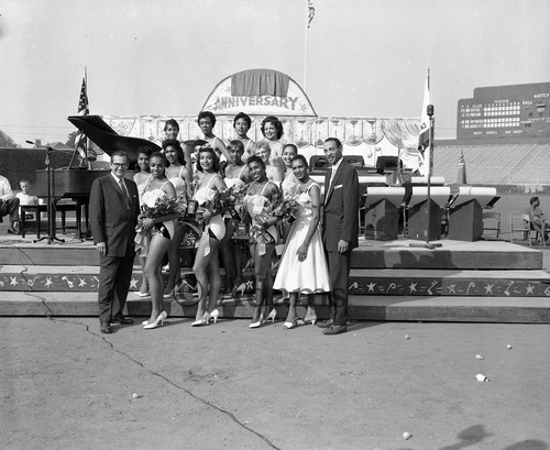 Beauty pageant, Los Angeles, 1956