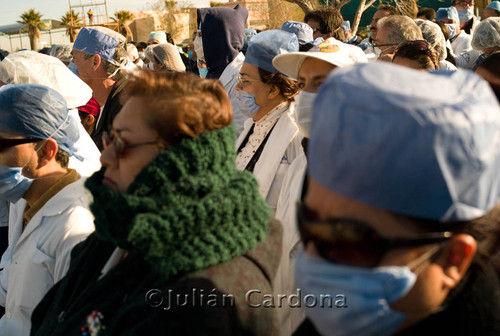 Medical demonstration, Juárez, 2008