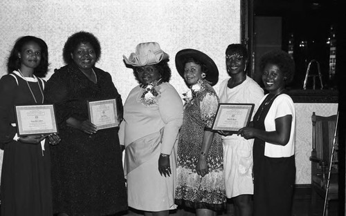 Award Recipients posing together, Los Angeles, 1984