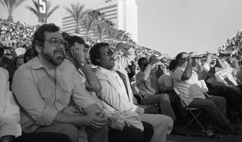 Spectators at Boxing match, Las Vegas, 1983