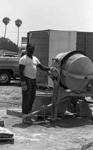 Construction site, Los Angeles, 1990