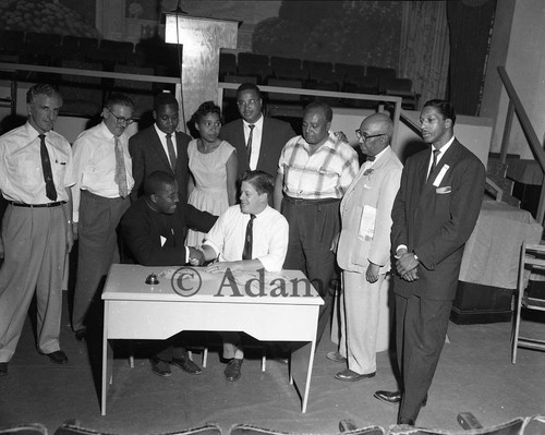 Maurice Dawkins and Leon Washington, Los Angeles, 1957