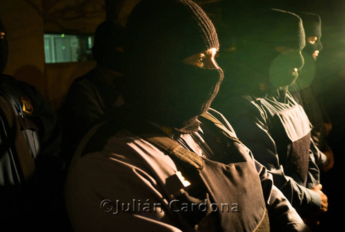 Police protest, Juárez, 2008