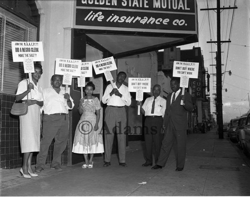 Protest, Los Angeles, 1957