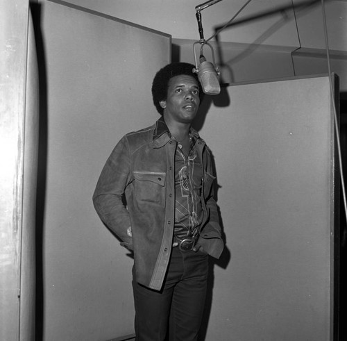 Hamilton Barker recording at the Total Experience Recording Studio, Los Angeles, 1975