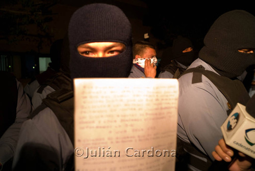 Police protest, Juárez, 2008