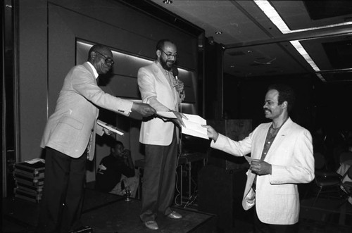 Men at Event, Los Angeles, 1985