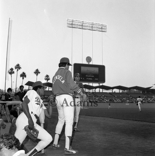 Dodger baseball players, Los Angeles, 1973