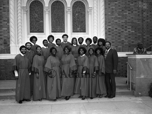 Church choir group portrait, Los Angeles, 1980