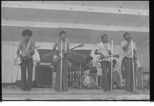 KGFJ soul caravan, Los Angeles, ca. 1973