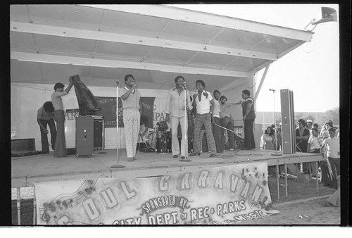 KGFJ soul caravan, Los Angeles, ca. 1973