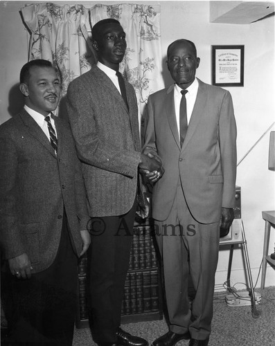 Three men, Los Angeles, 1965