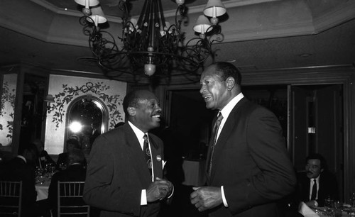 Tom Bradley and Willie Brown, Los Angeles, 1989