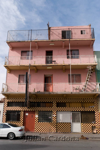 Dog In Front of Hotel, Juárez, 2007