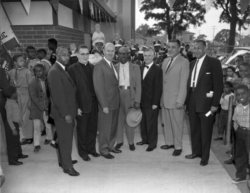 Playground dedication, Los Angeles, 1963