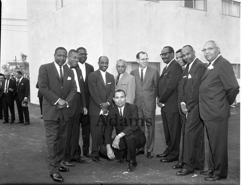 Group of men, Los Angeles, 1964