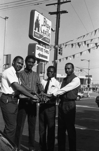 Blue Castle grand opening, Los Angeles, 1985