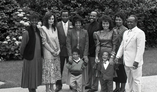 Charles Drew Medical Center group portrait, Los Angeles, 1989