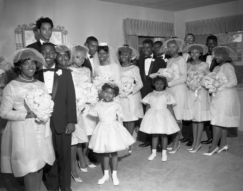 Wedding party, Los Angeles, 1962