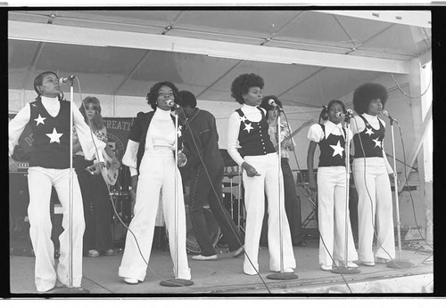 KGFJ soul caravan, Los Angeles, ca. 1973