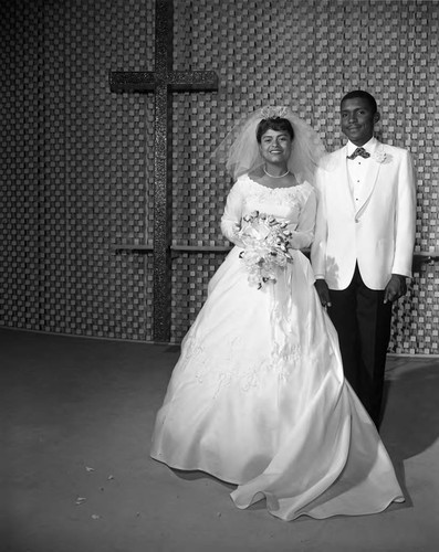 Bride and groom, Los Angeles, 1962