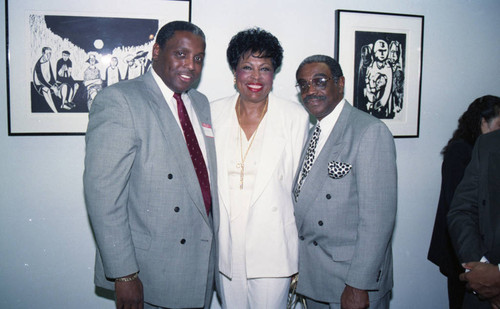 Atkins & Evans guests posing with Diane Watson, Los Angeles, 1994