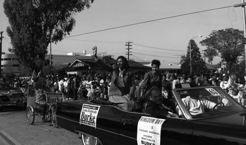 Yvonne Brathwaite Burke, Kingdom Day Parade, Los Angeles, 1992