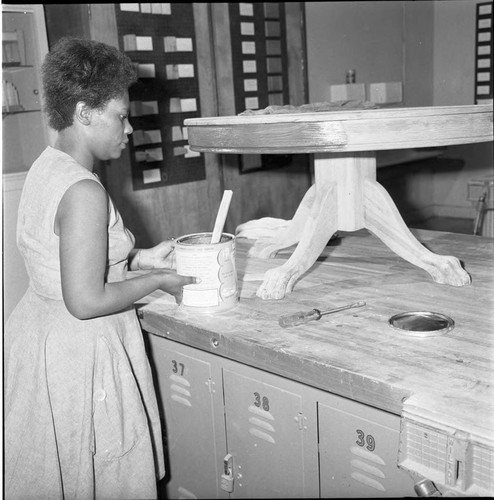 Woodcraft class, Los Angeles, 1966