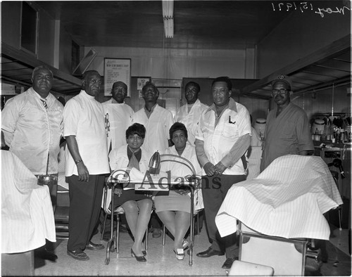 Barber Shop, Los Angeles, 1971