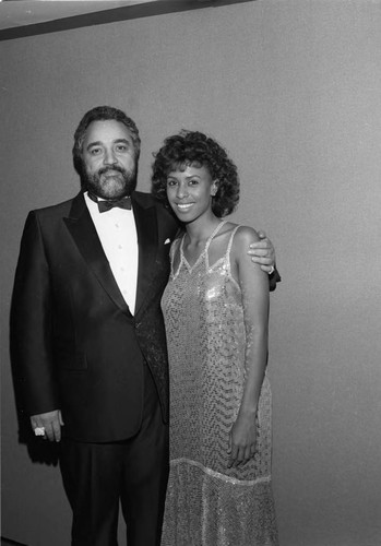 Man and Woman attend Event, Los Angeles, 1985