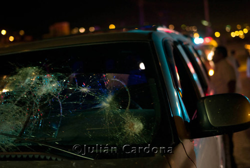 Gang shooting, Juárez, 2008