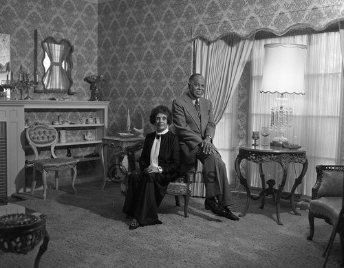 Man and Woman, Interior of Home, Los Angeles, 1977