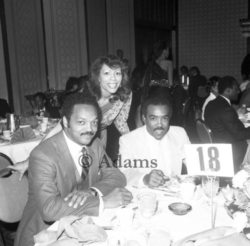 Reverend Jesse Jackson and Chuck Jackson, Los Angeles, 1984