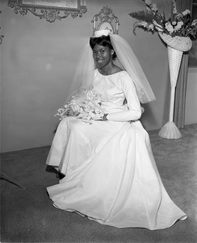 Bride on chair, Los Angeles,1962