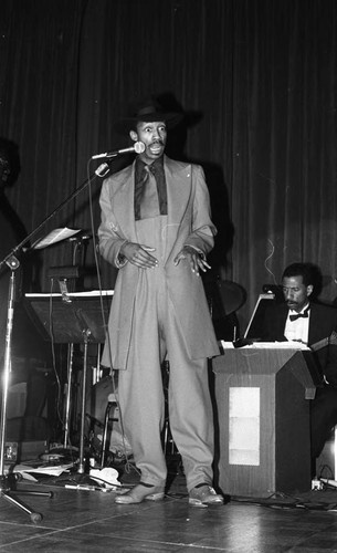 Chester Whitmore performing at a fundraiser for the First AME Church, Los Angeles, 1989