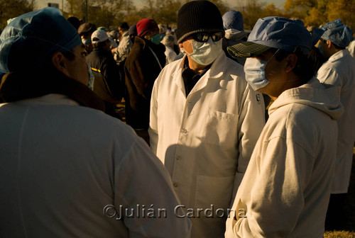 Medical demonstration, Juárez, 2008