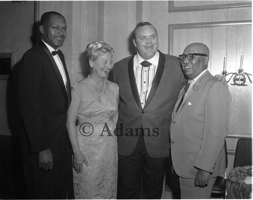 Bradley with group, Los Angeles, ca. 1965