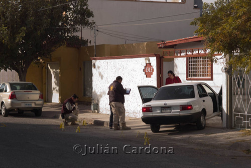 Rodriguez cime scene, Juárez, 2008