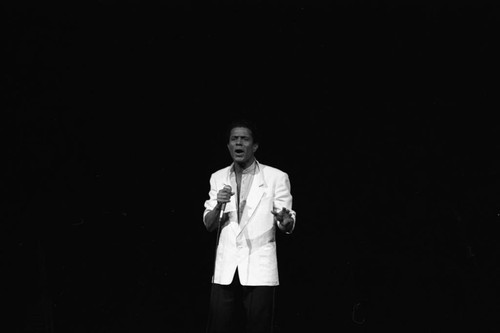 Gregory Abbott performing at the 11th Annual BRE Conference, Los Angeles, 1987