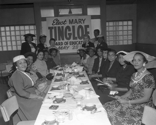 Elect Tinglof, Los Angeles, 1957