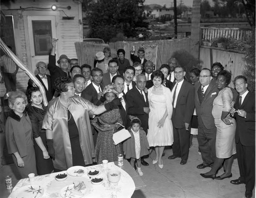 Party at Serrato House, Los Angeles, 1963