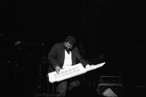 George Duke performing at the 11th Annual BRE Conference, Los Angeles, 1987