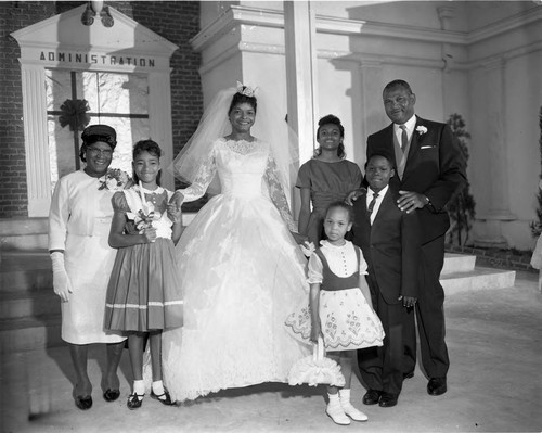 Scott-Guy's wedding, Los Angeles, 1962