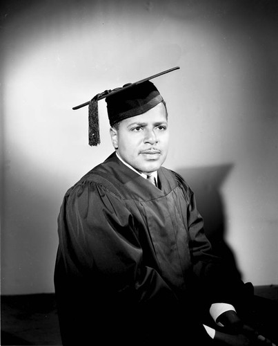 Paul M. Beck graduation portrait, Los Angeles, 1949