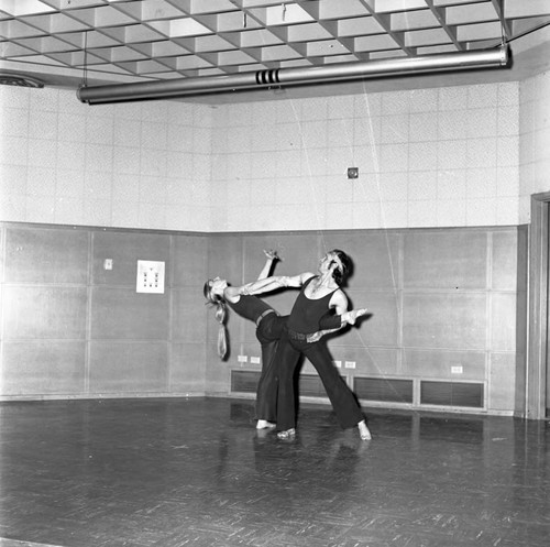 Dancers performing at Compton College, Compton, 1972