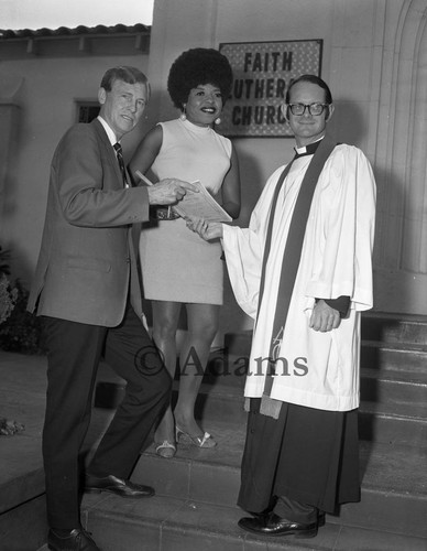 Portrait of Floyd Williams, Essie M. Keesee and Rev. Dwight E. Wenger., Los Angeles, 1970