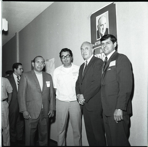 Chamber of Commerce meeting participants with Charles O'Brien, Los Angeles, ca. 1970