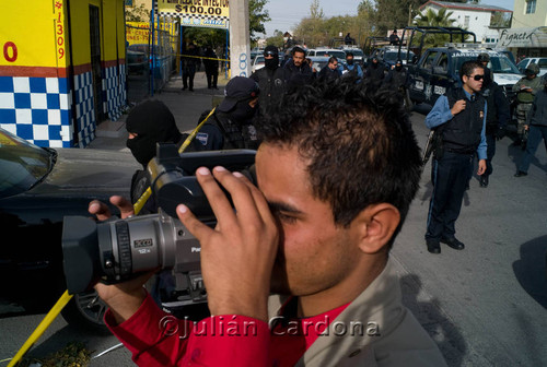 Rodriguez cime scene, Juárez, 2008